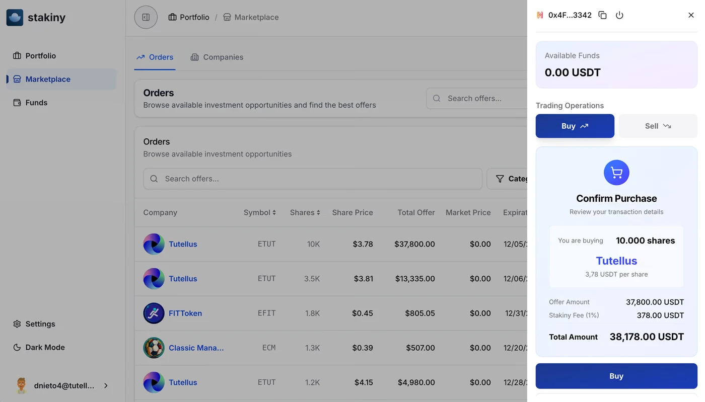 On-chain governance, dividends and reporting